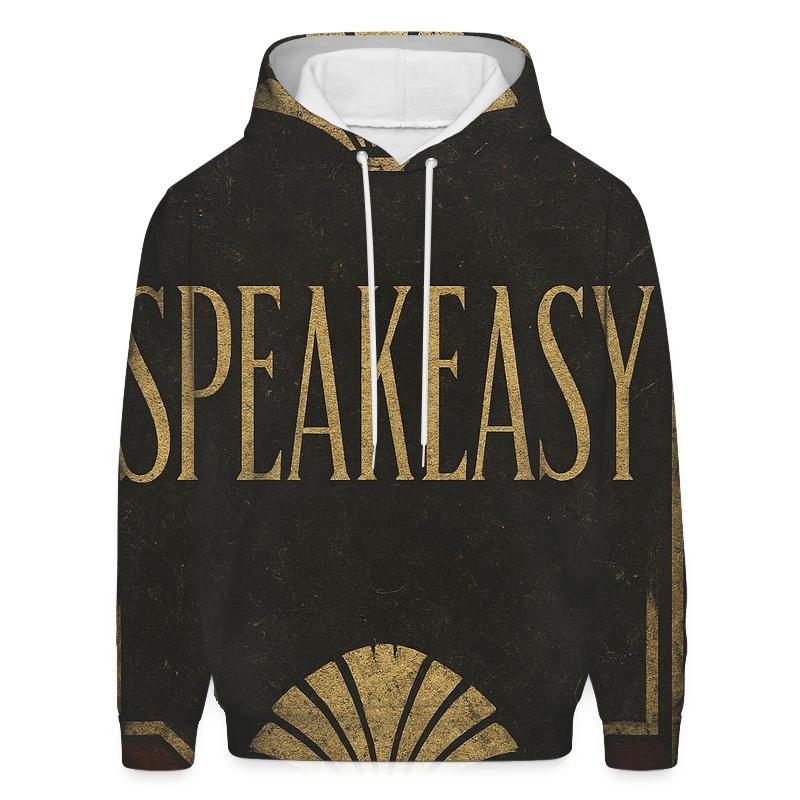 Art Deco 1920s Speakeasy Entrance Sign Graphic lightweight hoodies