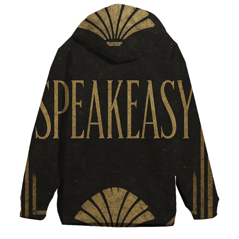 Art Deco 1920s Speakeasy Entrance Sign Graphic lightweight hoodies