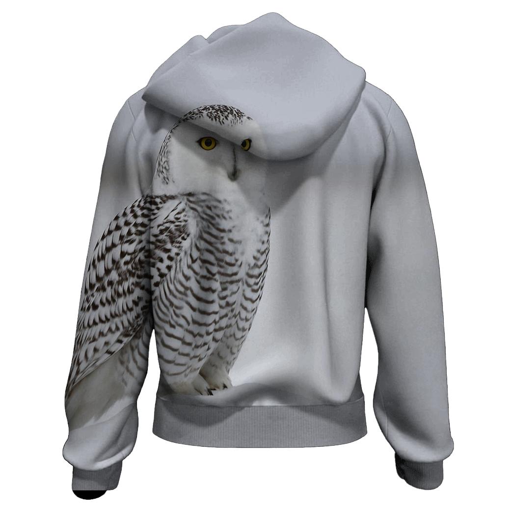 Frostline Sentinel Snowy Owl lightweight hoodies