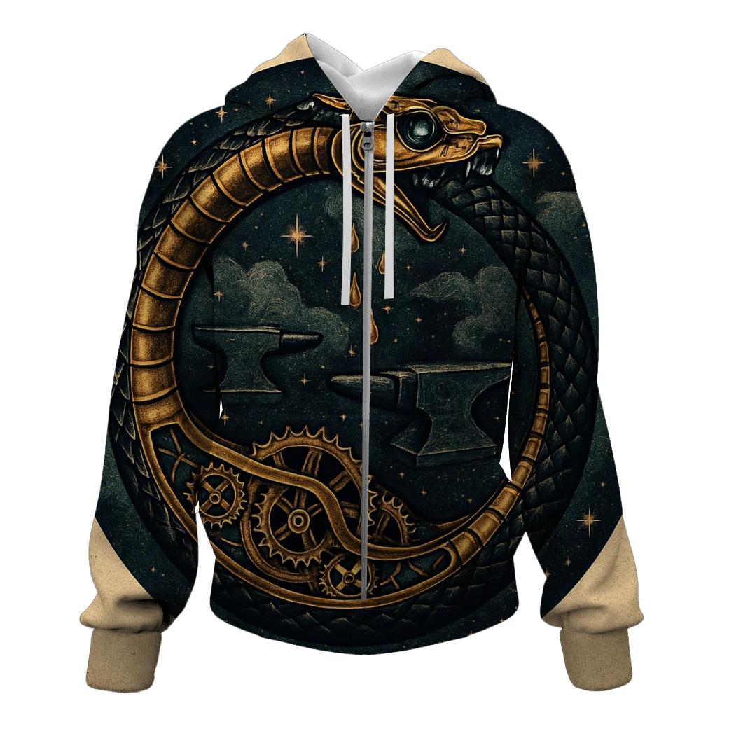Clockwork Ouroboros In The Astral Foundry pullover hoodies
