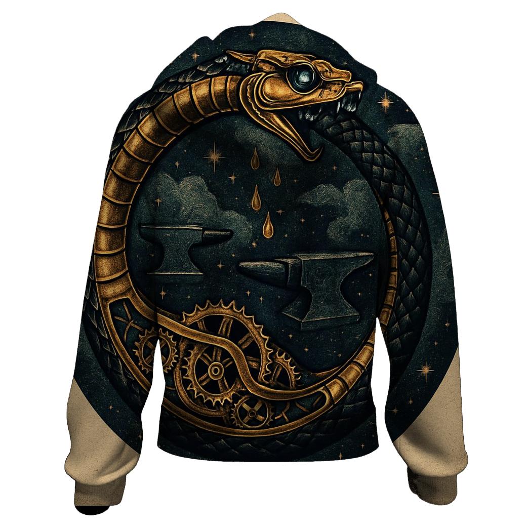 Clockwork Ouroboros In The Astral Foundry pullover hoodies