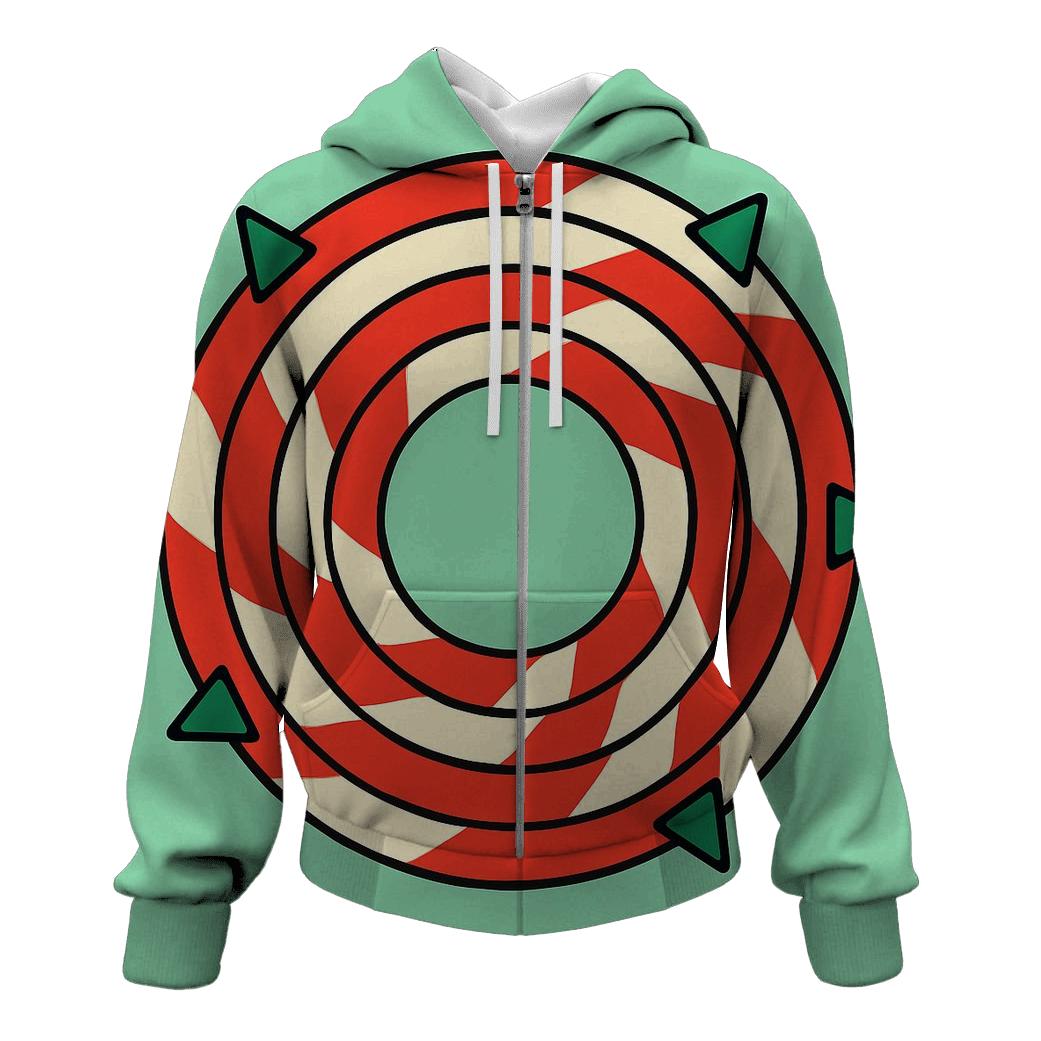 Candy Cane Orbit Stripes pullover hoodies