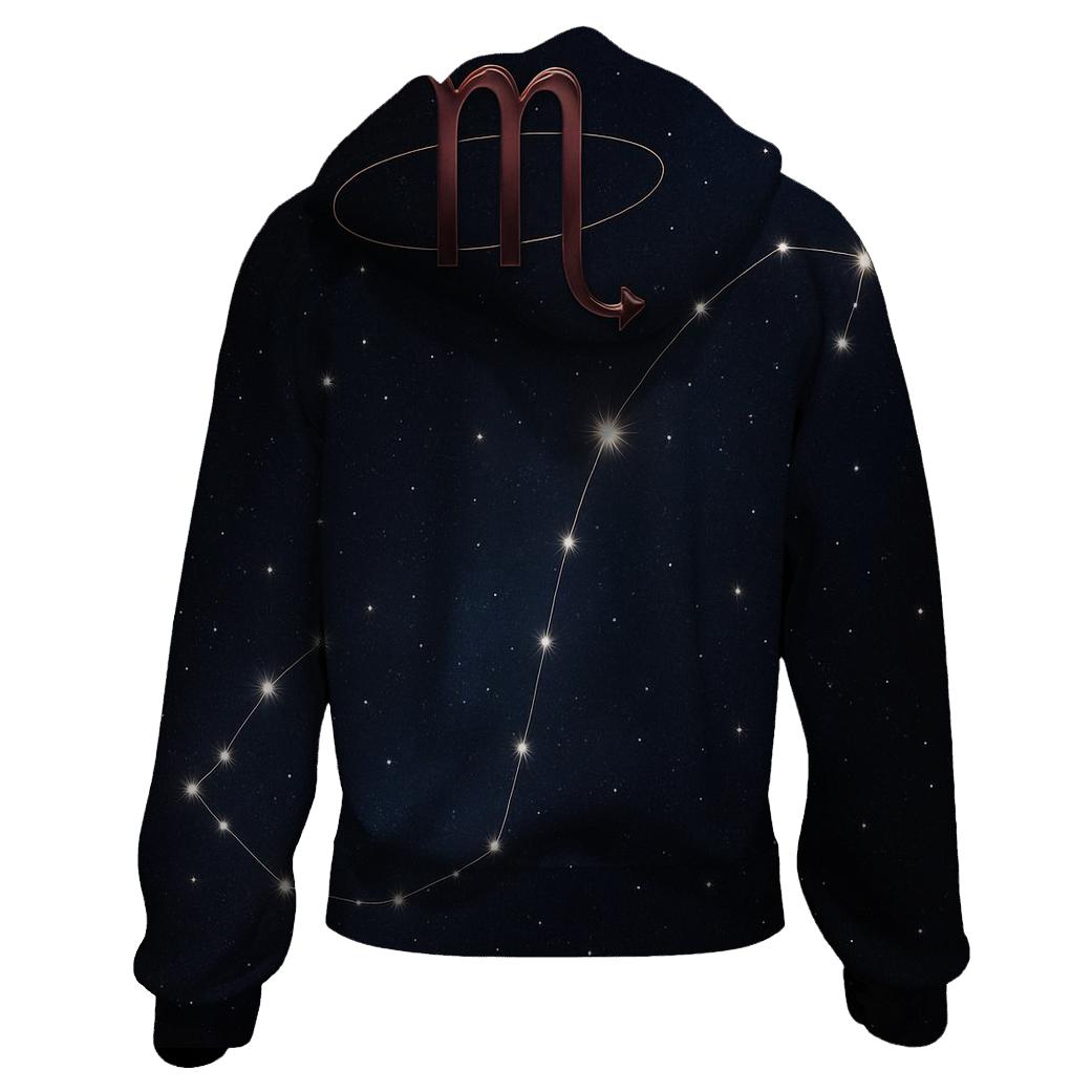 Scorpio Fixed Star Stinger Chart custom hoodies