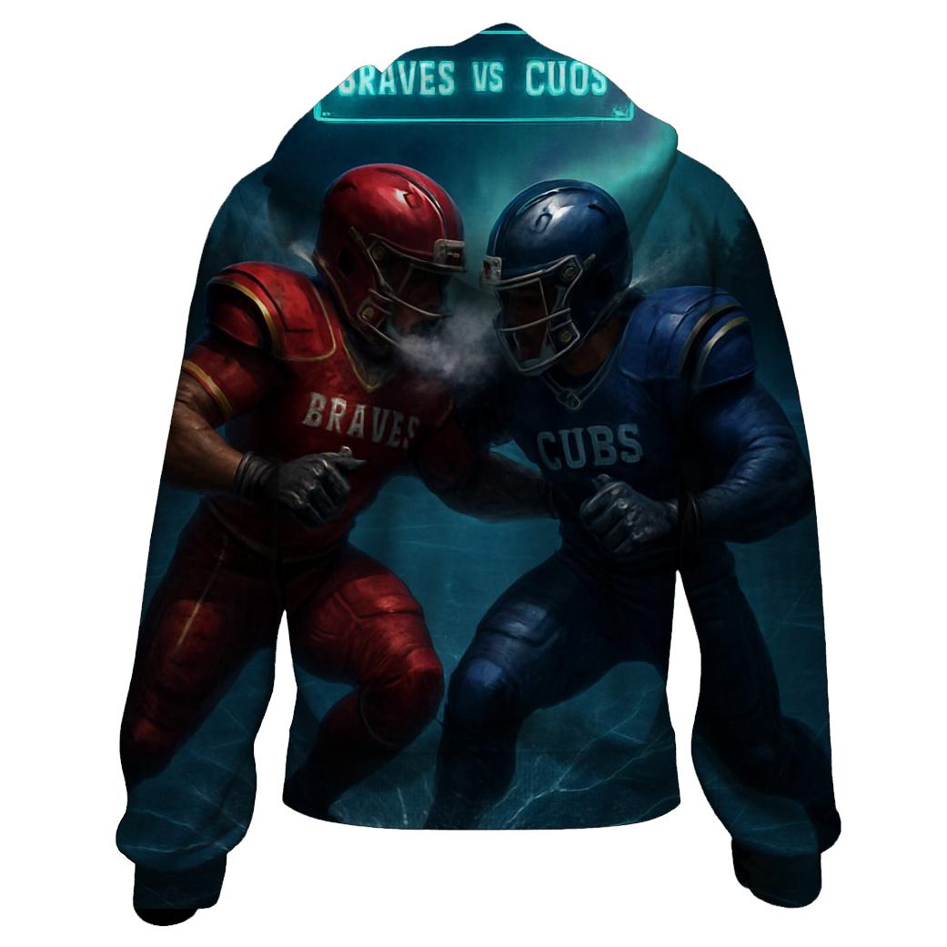 Frozen Gridiron Clash On An Icy Lake hoodie trends