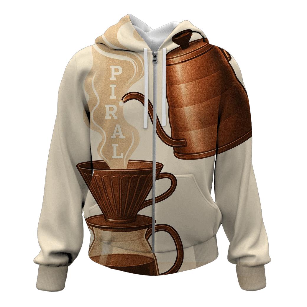 Copper Kettle Pour printed hoodies