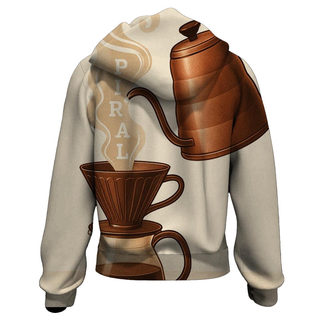 Copper Kettle Pour printed hoodies