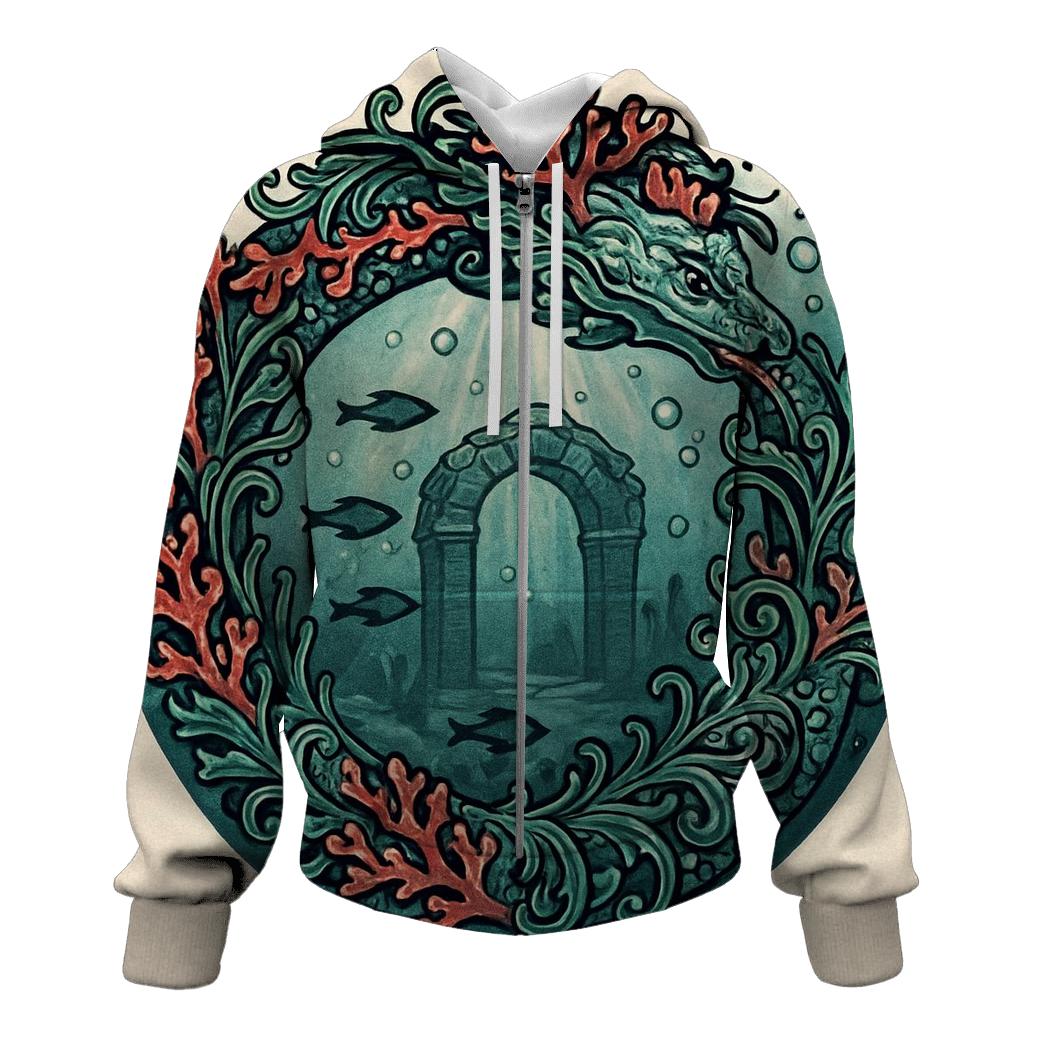 Coral Reef Ouroboros Guardian hoodie styles