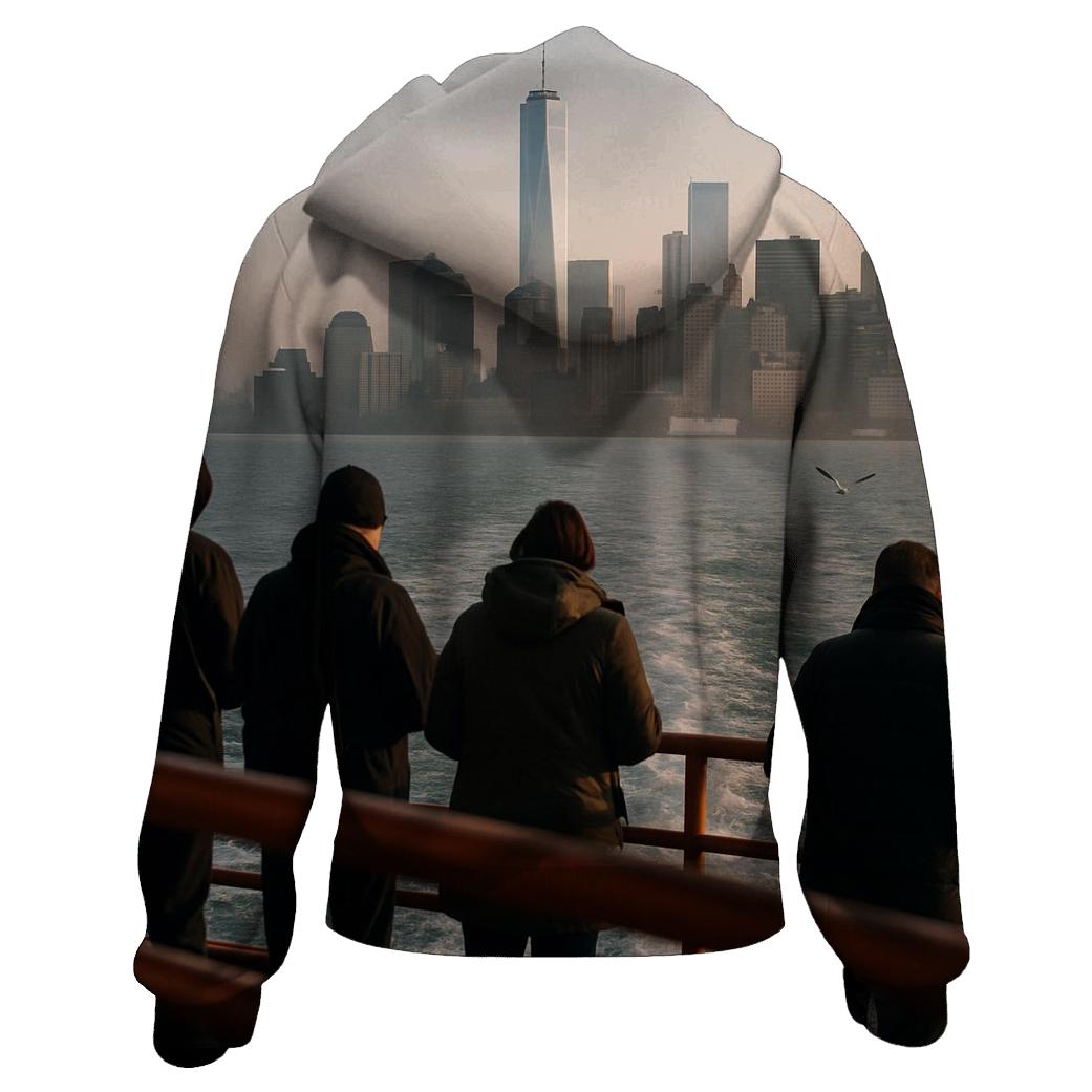 Staten Island Ferry Wake Toward Lower Manhattan hoodies fashion