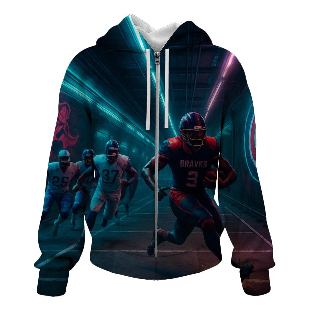 Underground Train Tunnel Kickoff Standoff premium hoodies