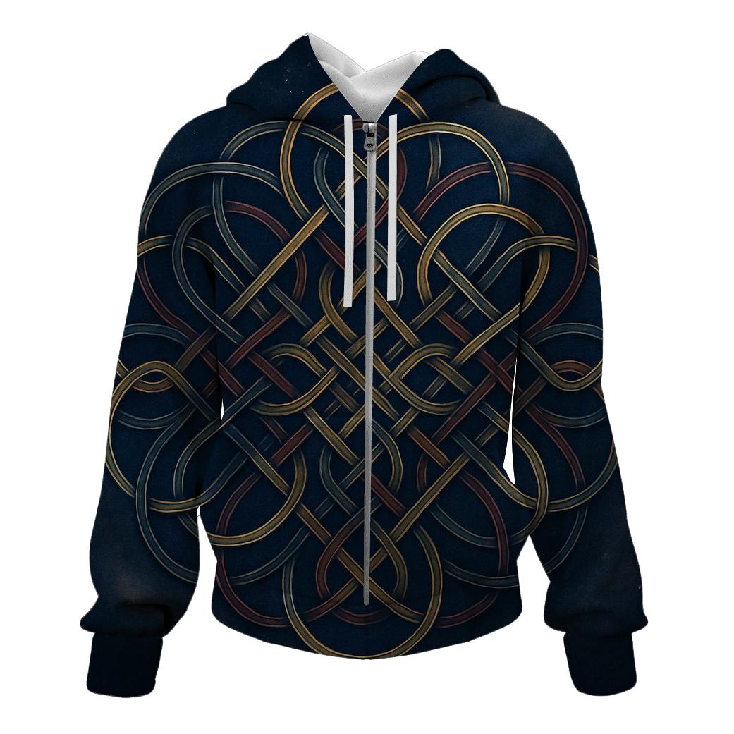 Infinite Weave Nebula embroidered hoodies