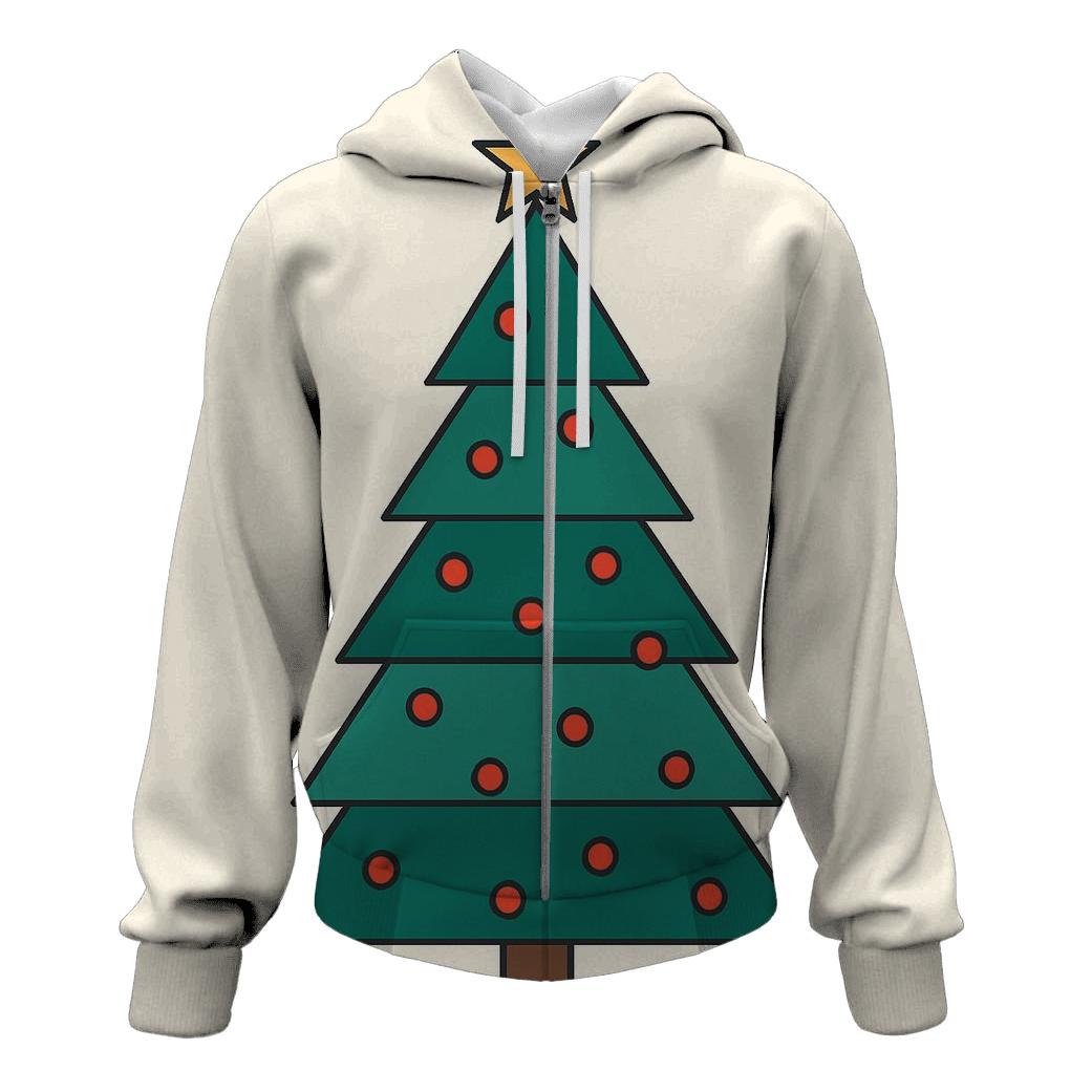 Minimal Tree Triangle Mosaic graphic hoodies