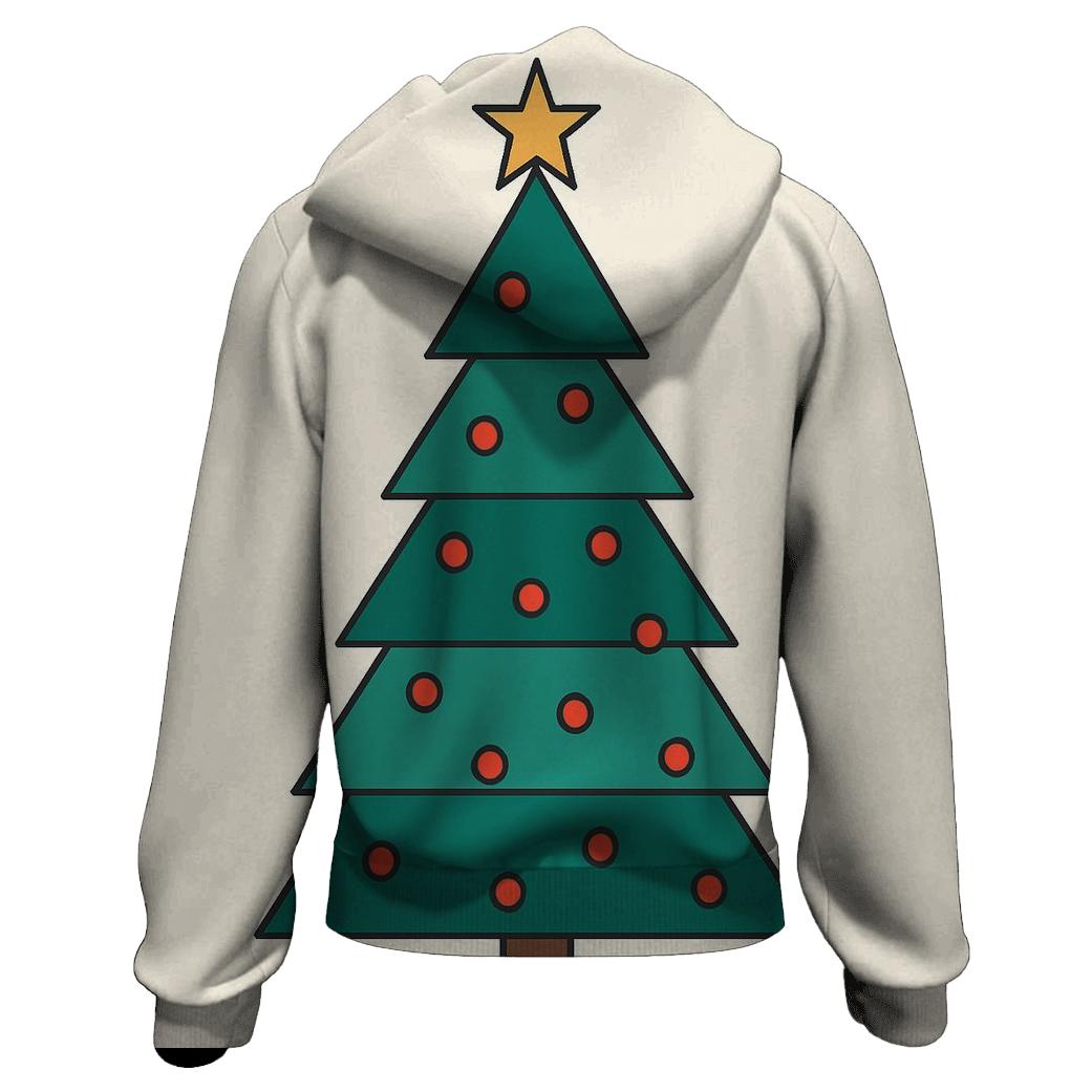 Minimal Tree Triangle Mosaic graphic hoodies