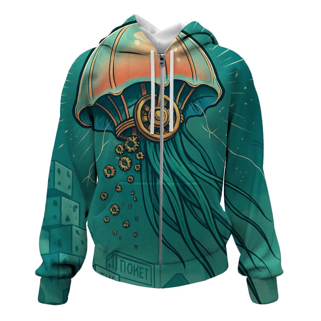 Clockwork Jellyfish Parade lightweight hoodies