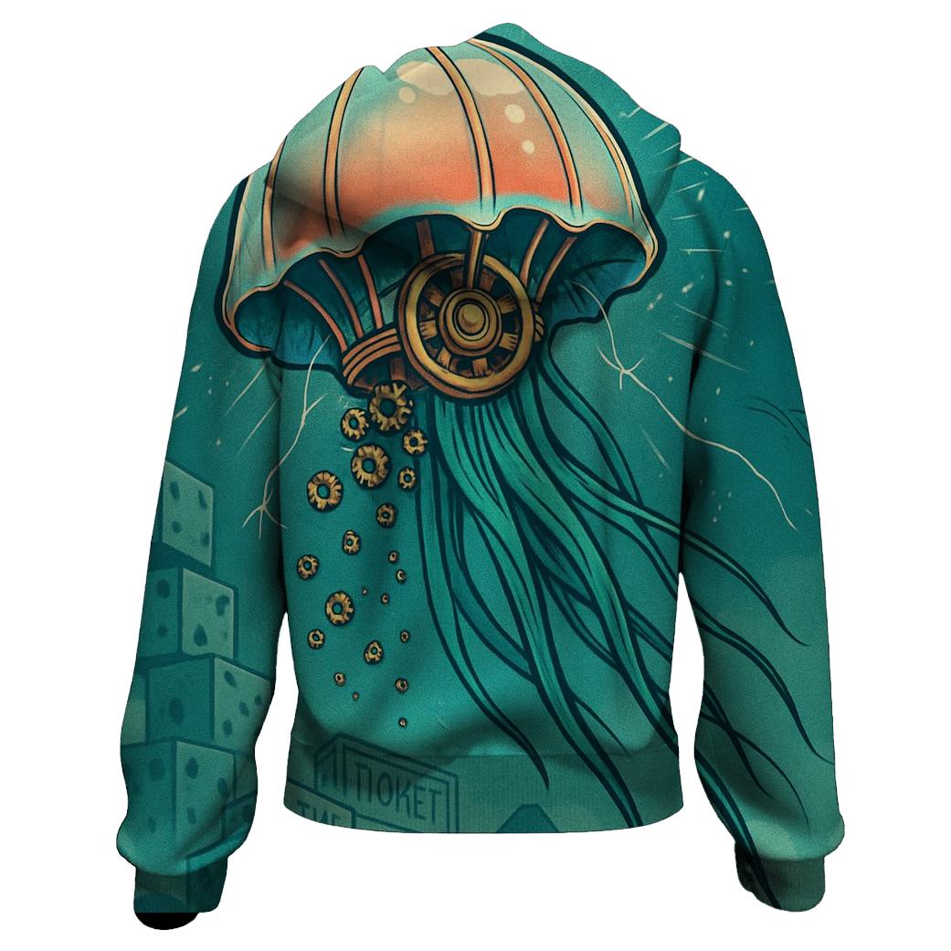 Clockwork Jellyfish Parade lightweight hoodies