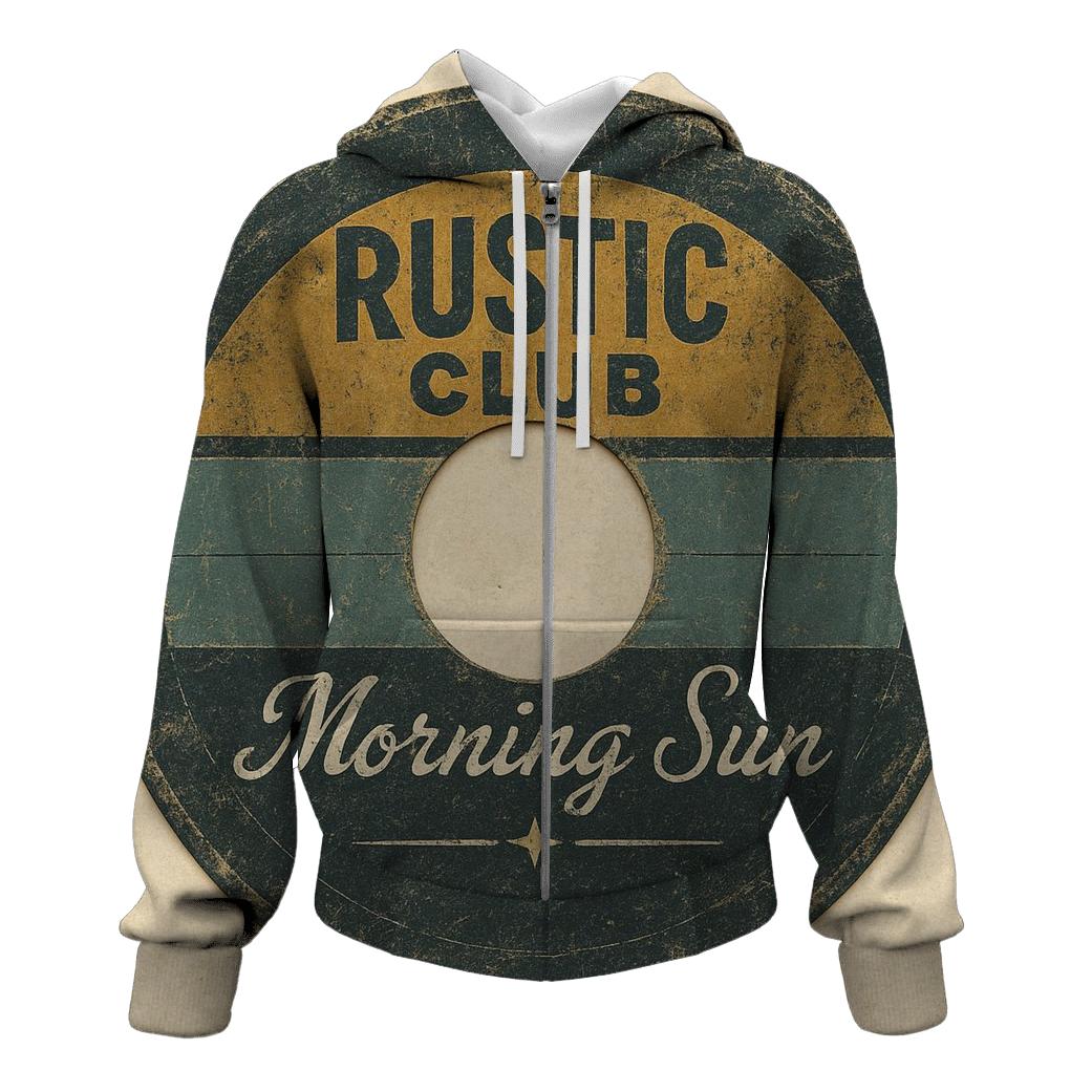 Distressed 1960s Soul Club Vinyl Record Label Art hoodie styles