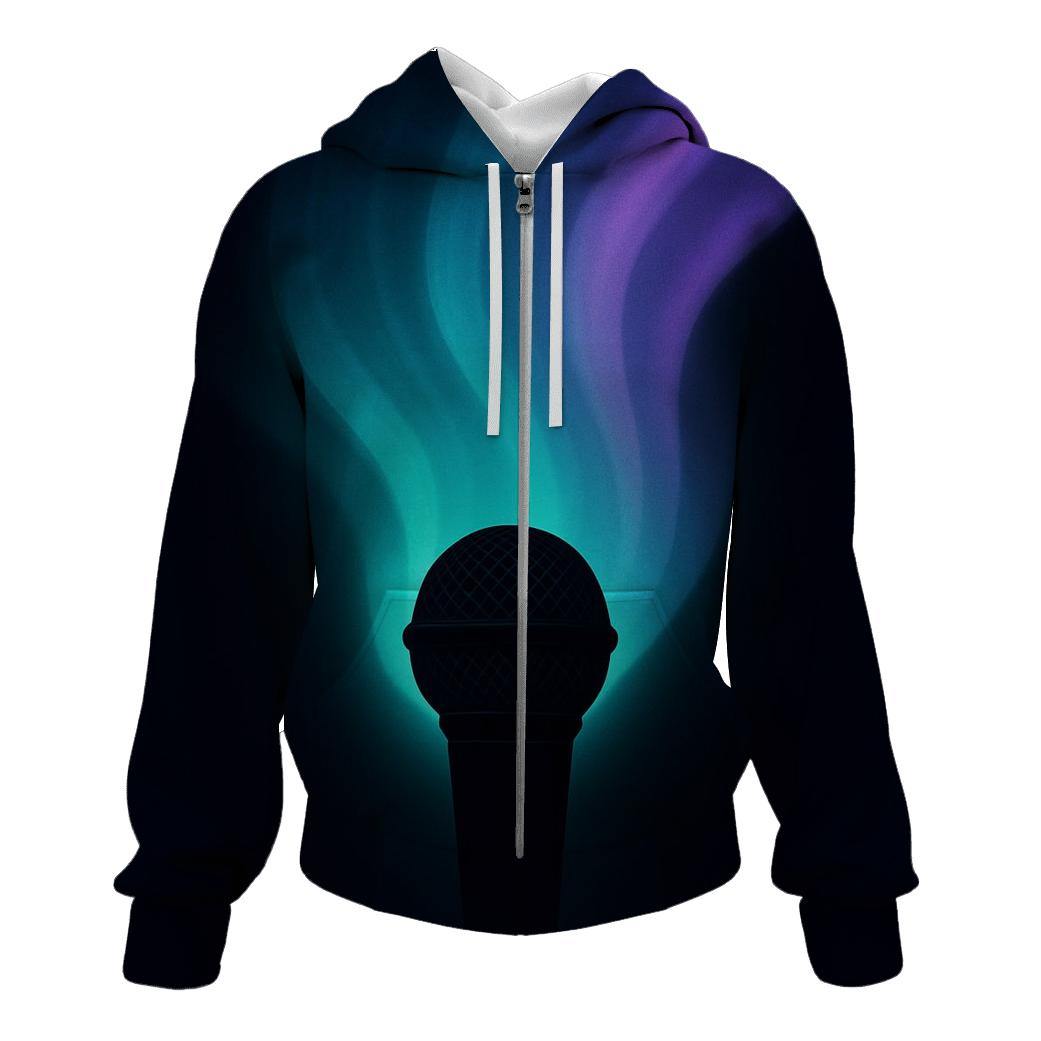 Microphone Aurora Glow hoodie trends