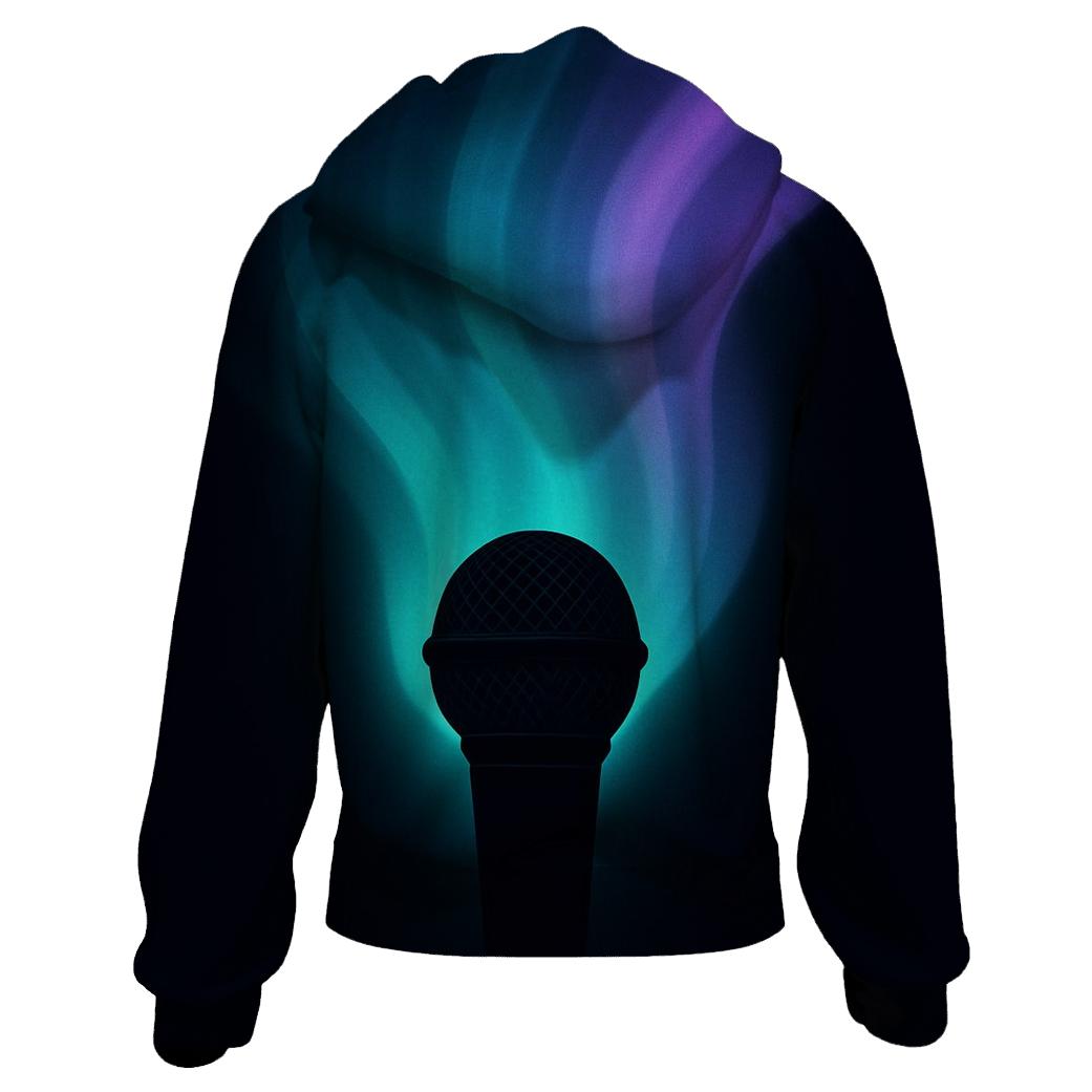 Microphone Aurora Glow hoodie trends