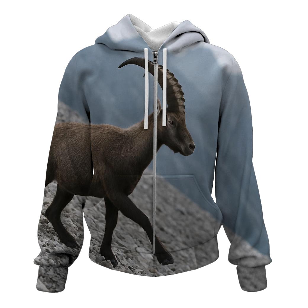 High Scree Ibex Traverse graphic hoodies