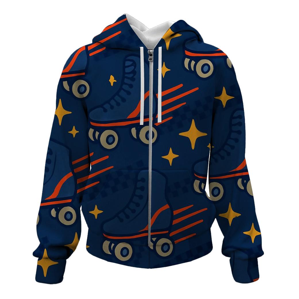 Retro Roller Rink Speed Lines pullover hoodies