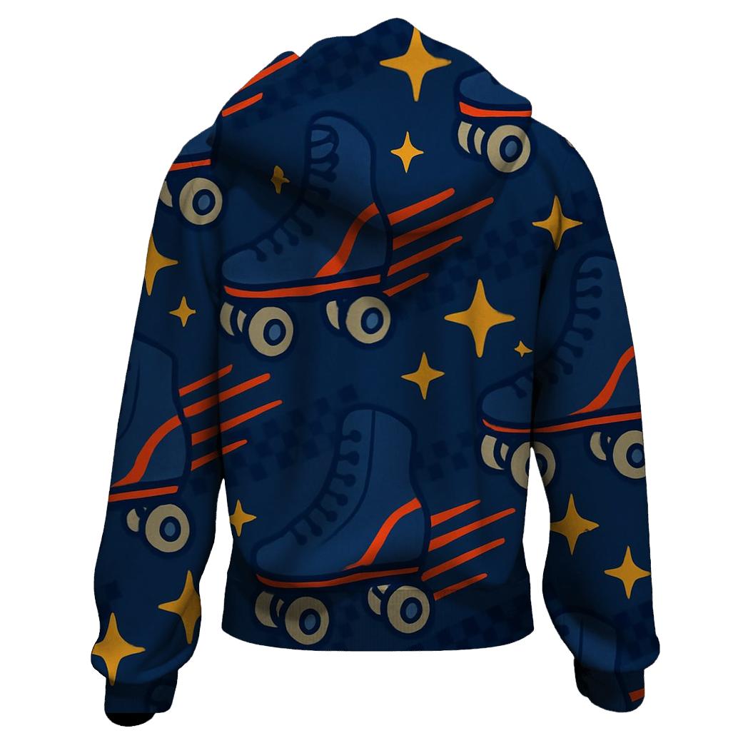 Retro Roller Rink Speed Lines pullover hoodies