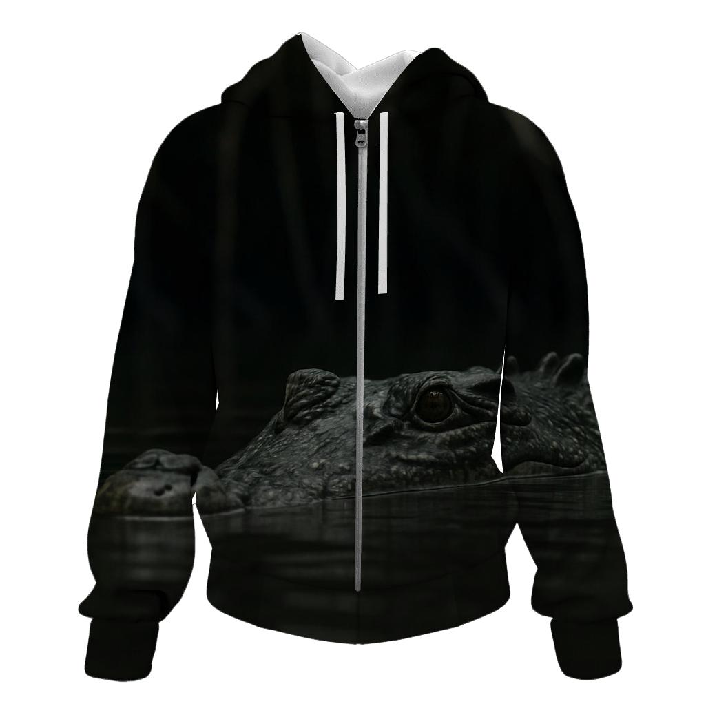 Mangrove Edge Saltwater Crocodile Surface hoodies fashion