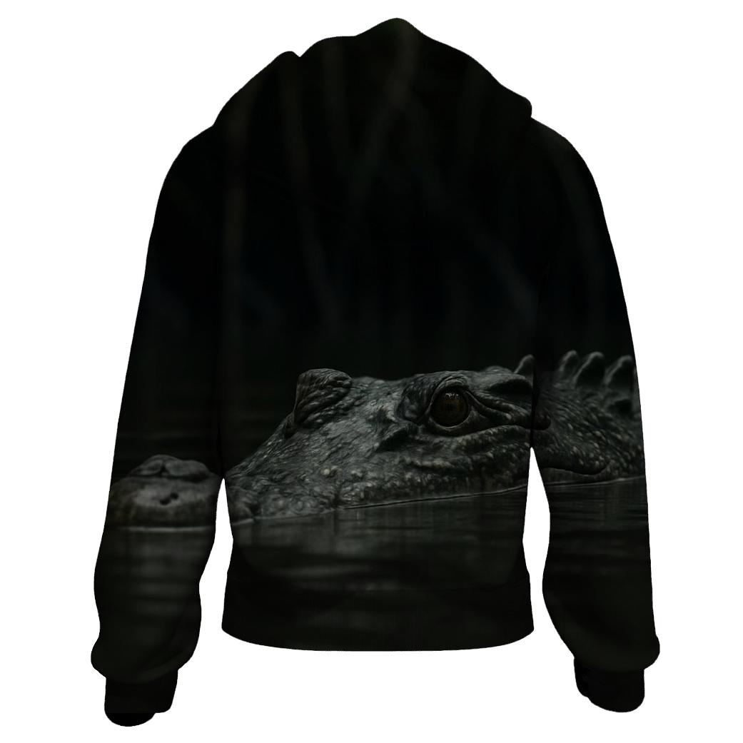 Mangrove Edge Saltwater Crocodile Surface hoodies fashion
