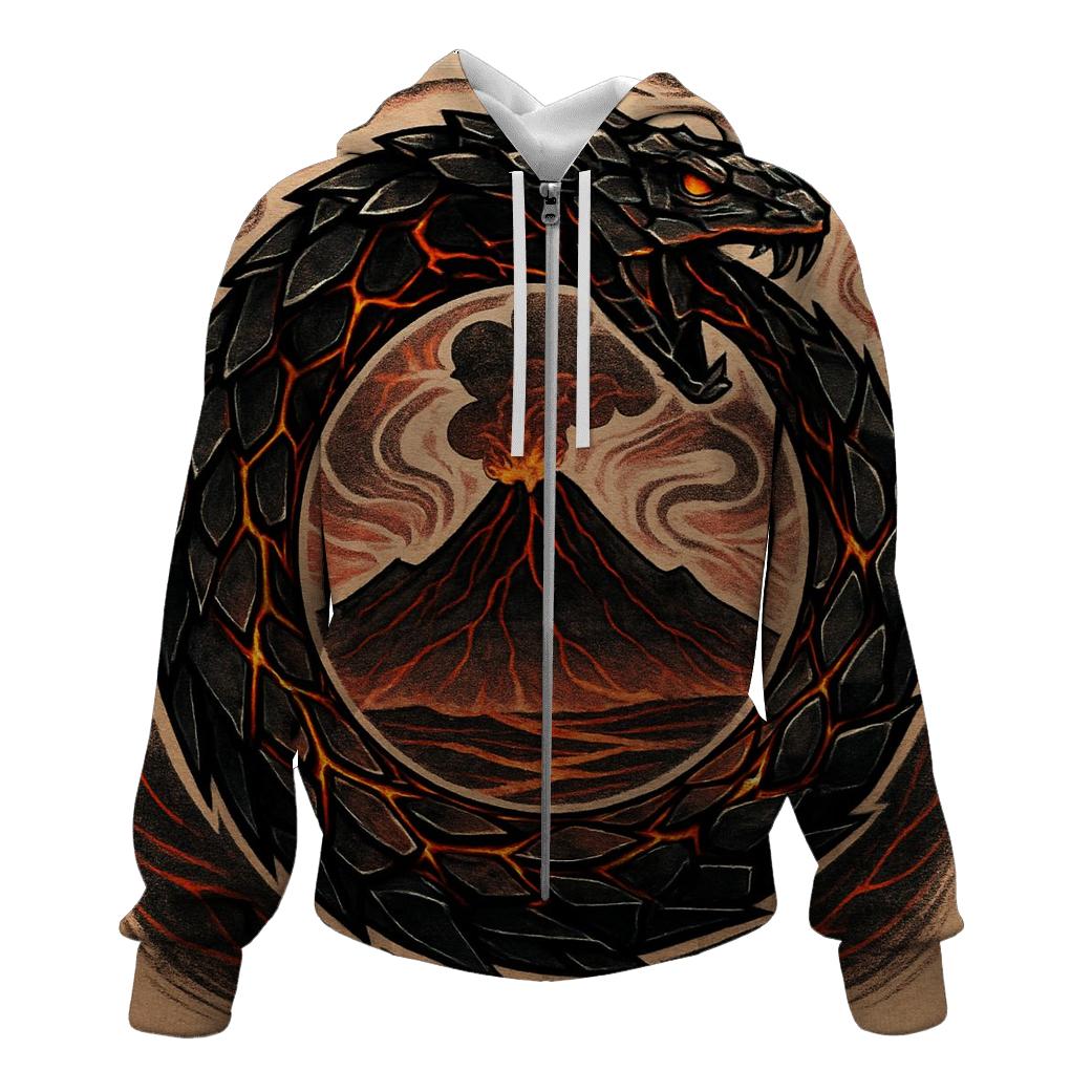 Volcanic Glass Ouroboros Smithing Mark hoodie styles