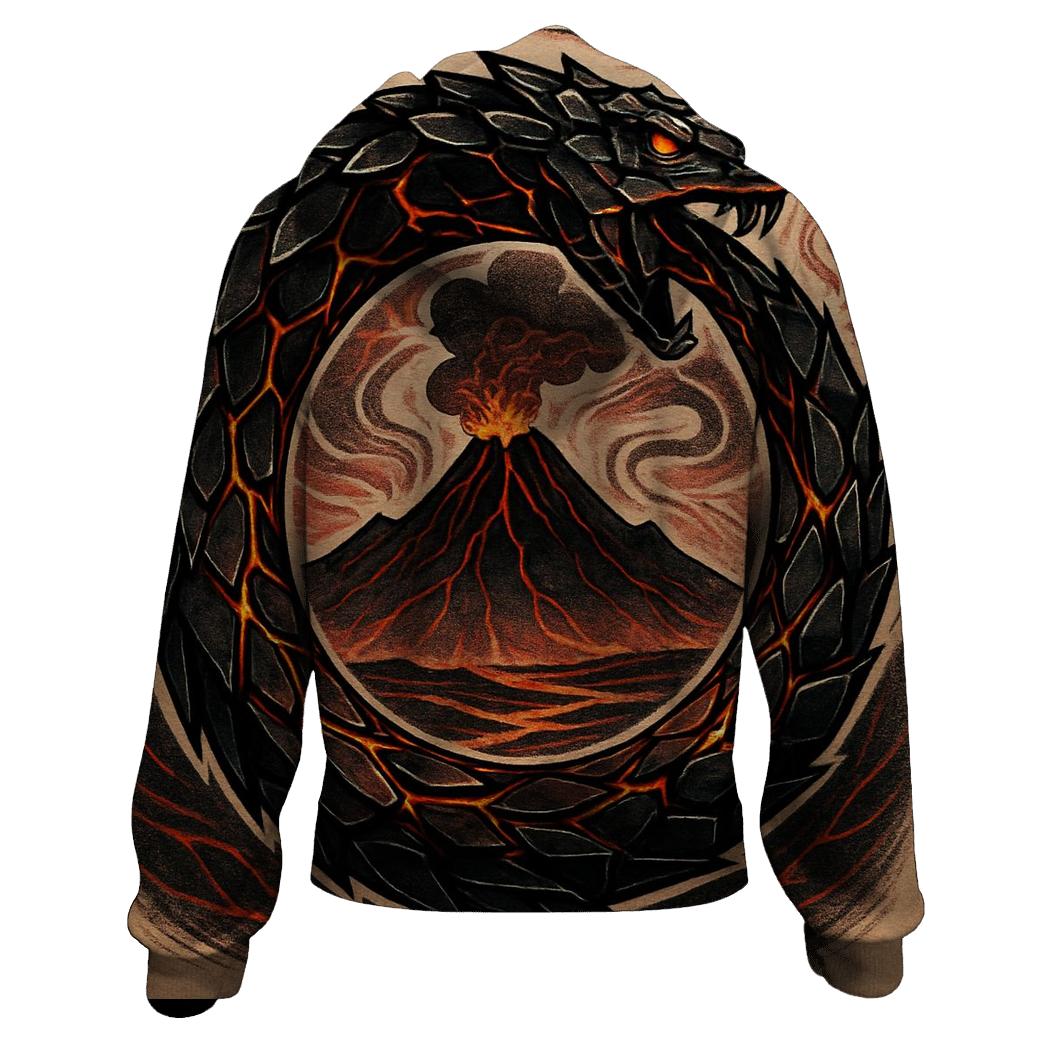 Volcanic Glass Ouroboros Smithing Mark hoodie styles