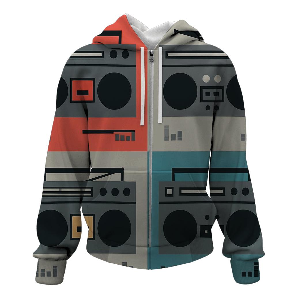 Boombox Block Color Stack premium hoodies