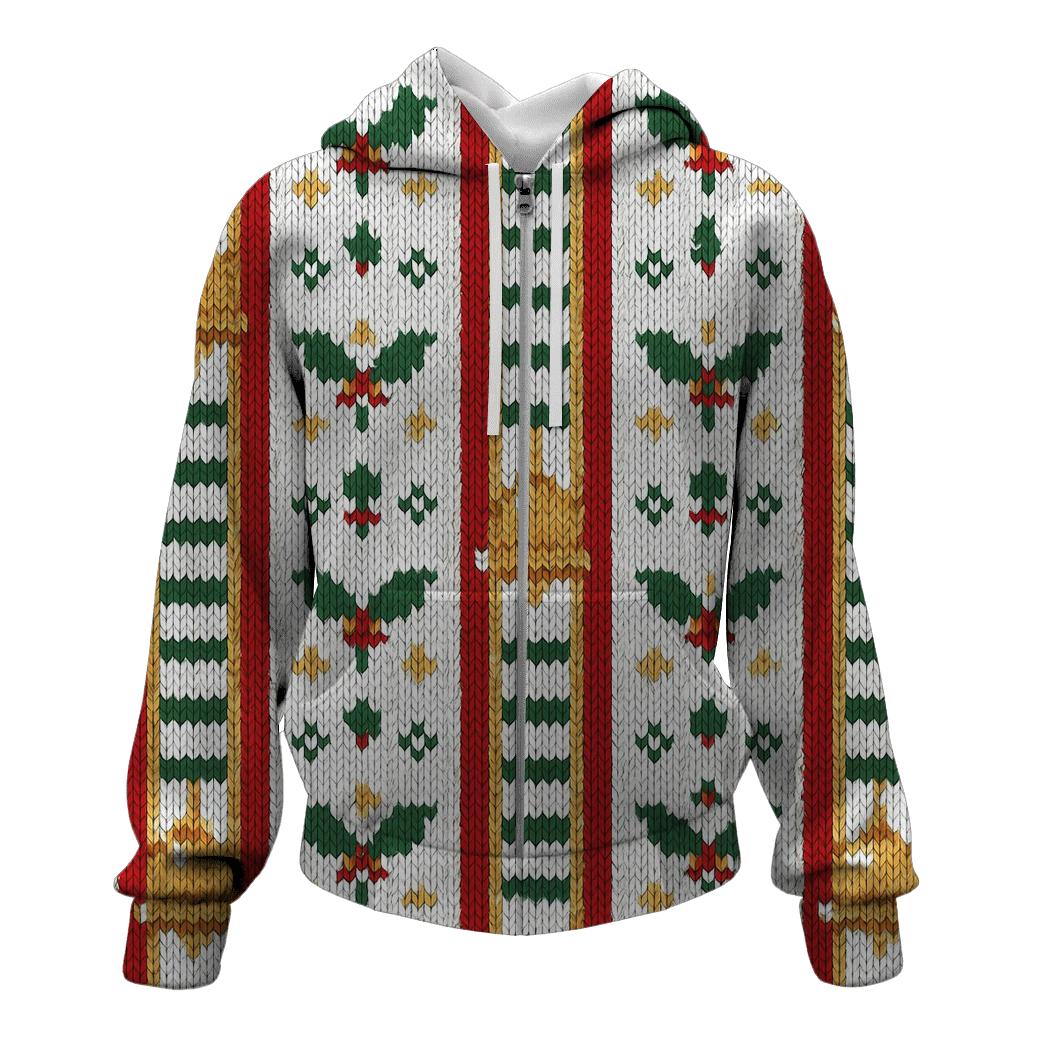 Jingle Bell Ladder Stripe Design graphic hoodies