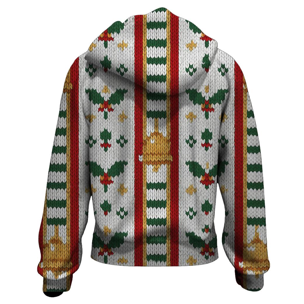 Jingle Bell Ladder Stripe Design graphic hoodies