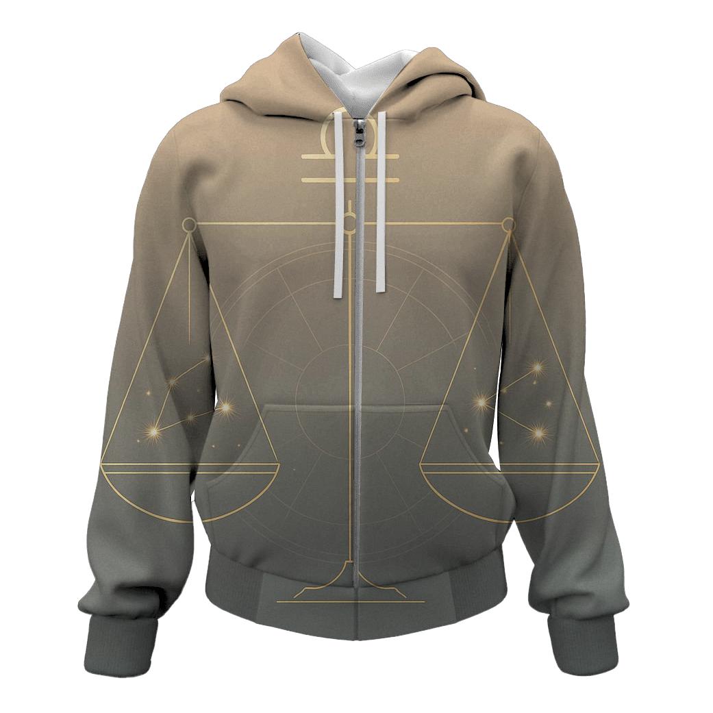 Libra Equinox Balance Star Scales pullover hoodies