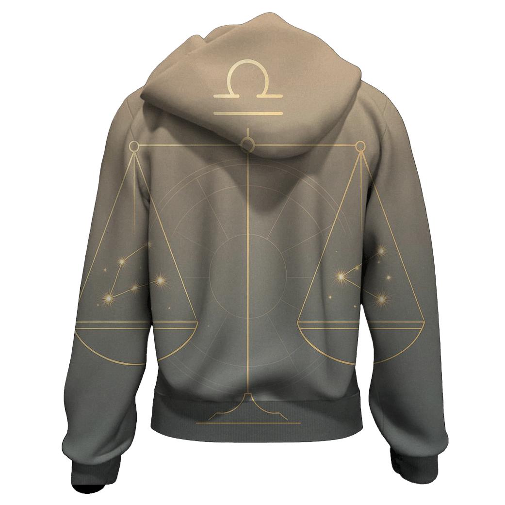 Libra Equinox Balance Star Scales pullover hoodies