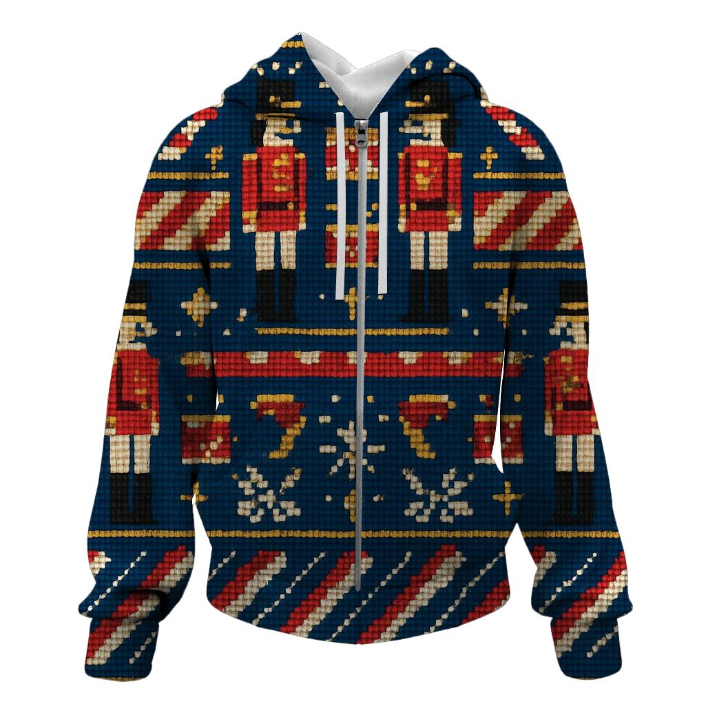 Nutcracker Carousel Stripe Mosaic Design premium hoodies