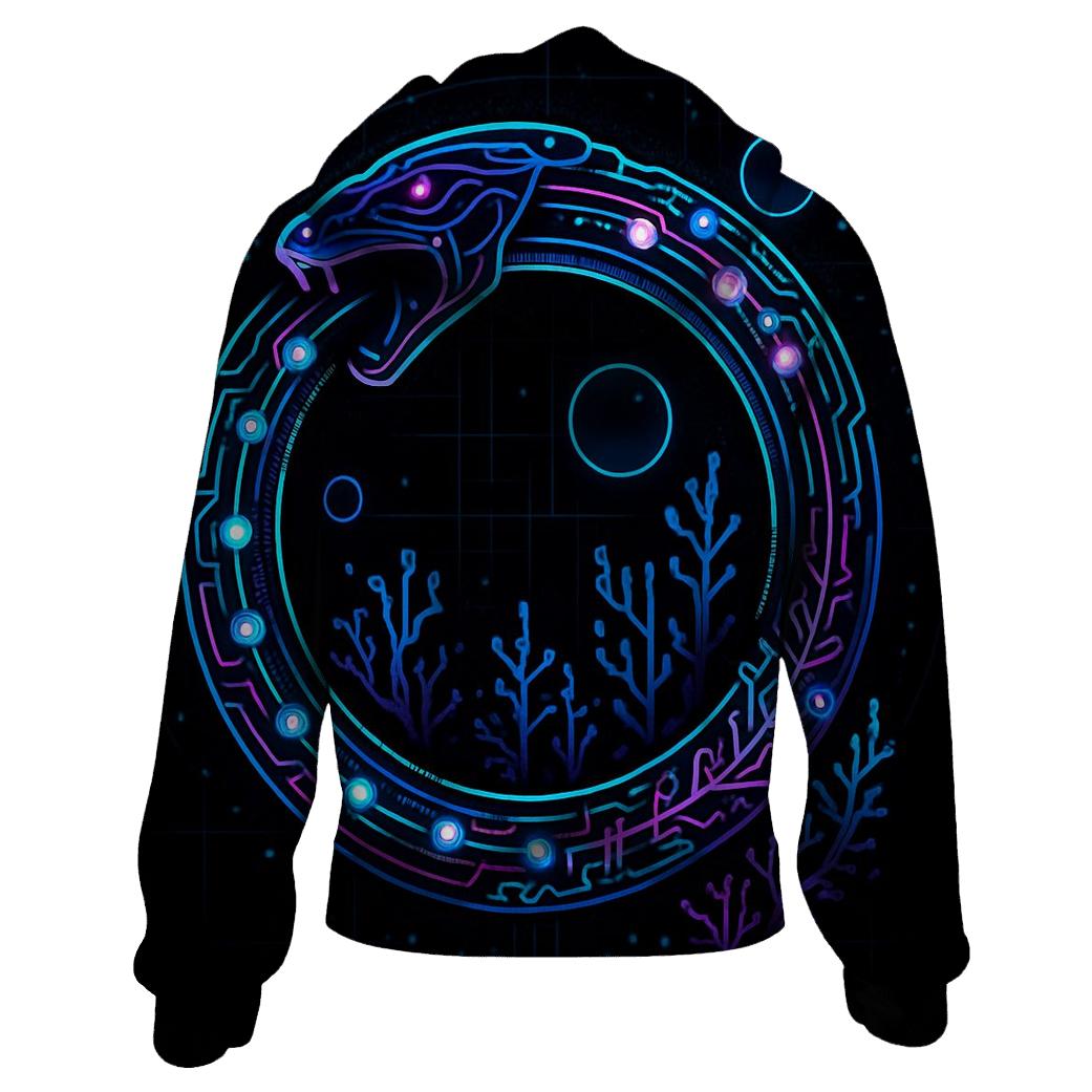 Cyber Reef Ouroboros Data Ring hoodie styles