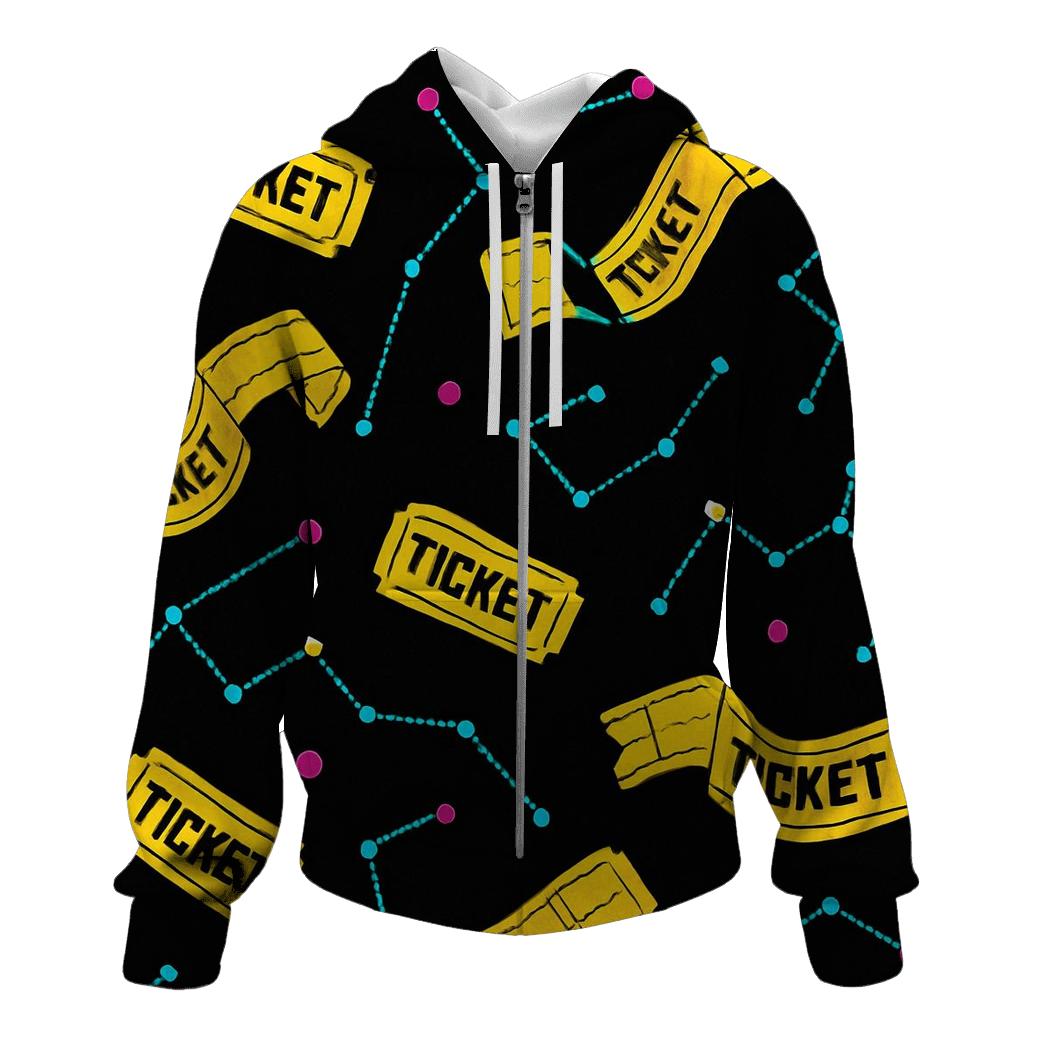 Arcade Prize Ticket Constellations hoodie styles