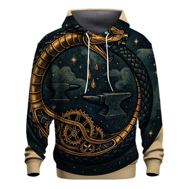 Clockwork Ouroboros In The Astral Foundry custom hoodies