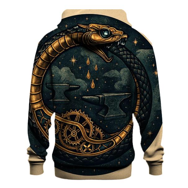 Clockwork Ouroboros In The Astral Foundry custom hoodies