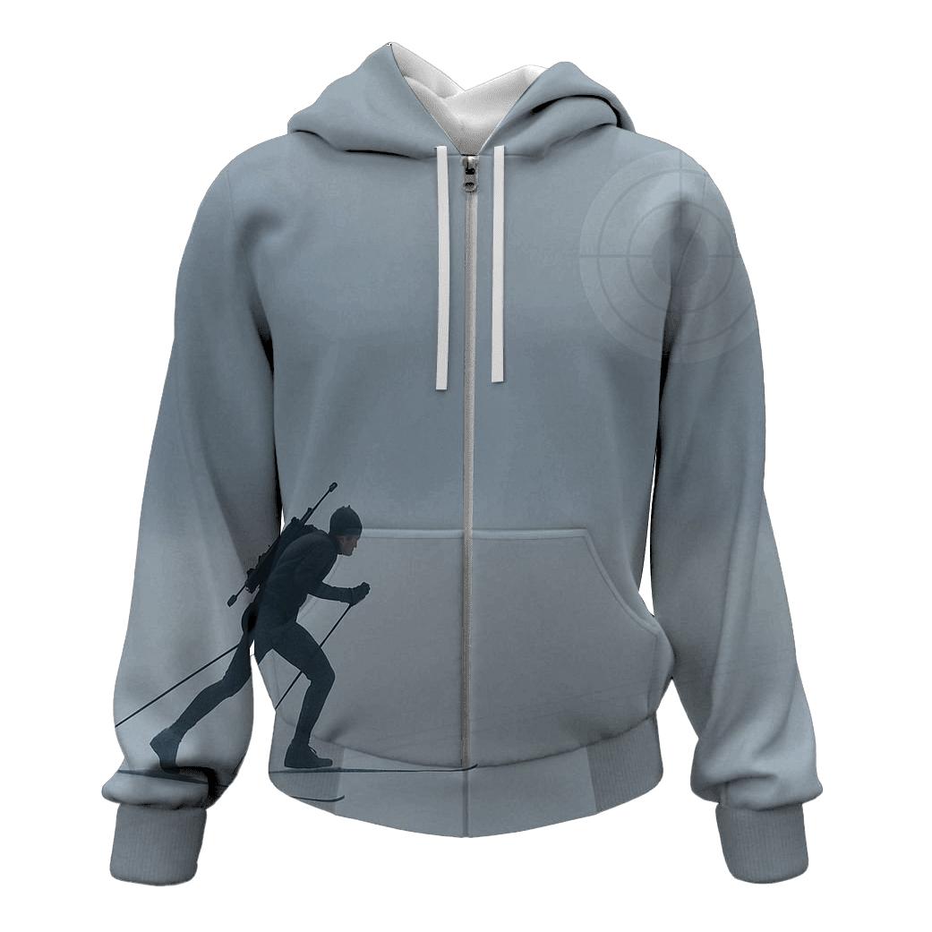 Nordic Biathlon Quiet Aim Norway zip-up hoodies