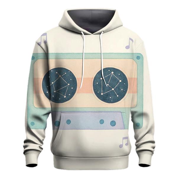 Cassette Constellation Map heavyweight hoodies