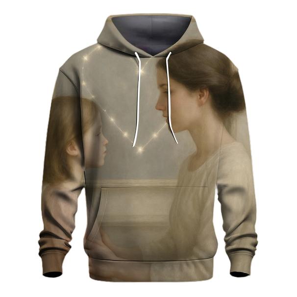 The Mirror She Never Held Up Only Reflected Love graphic hoodies
