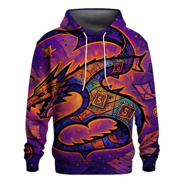 Kite Dragon In A Paper Storm zip-up hoodies