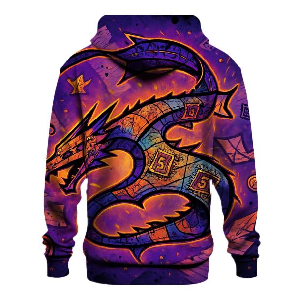 Kite Dragon In A Paper Storm zip-up hoodies