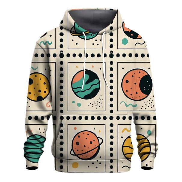 Memphis Planet Postage Stamps graphic hoodies