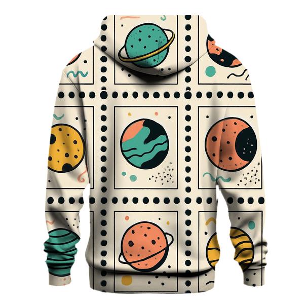 Memphis Planet Postage Stamps graphic hoodies