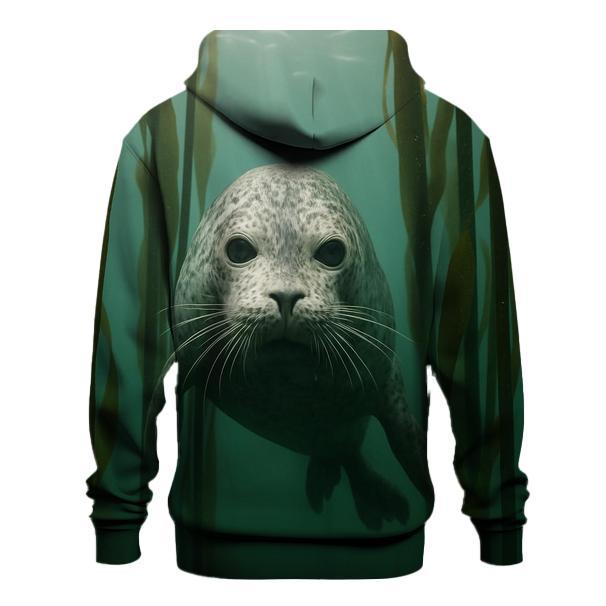 Kelp Forest Harbor Seal Thread graphic hoodies