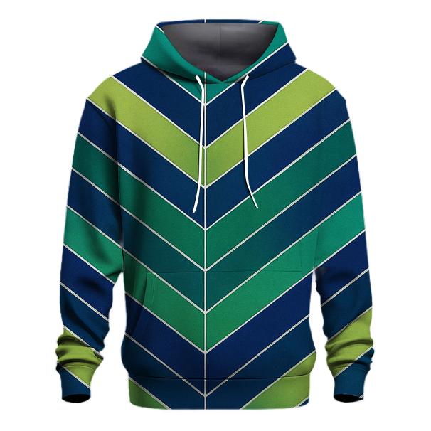 Accordion Chevron Auroral Rift hoodies fashion