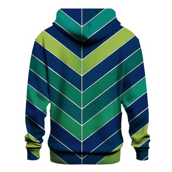 Accordion Chevron Auroral Rift hoodies fashion