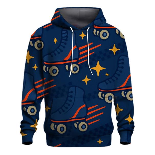 Retro Roller Rink Speed Lines heavyweight hoodies