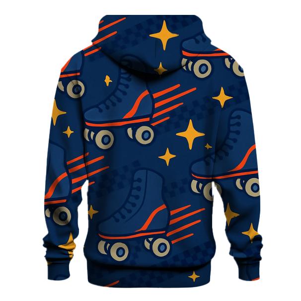 Retro Roller Rink Speed Lines heavyweight hoodies